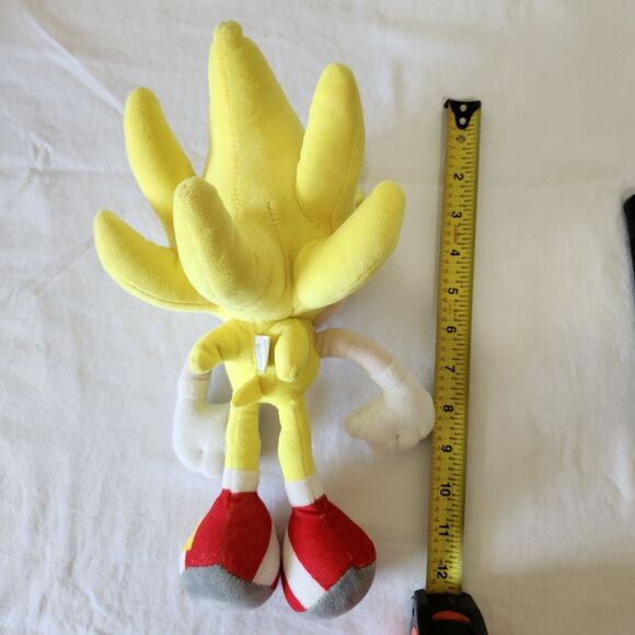 Sonic The Hedgehog Super Sonic Plush 12” Yellow Jakks Pacific 2023 Toy Collect - Picture 8 of 8